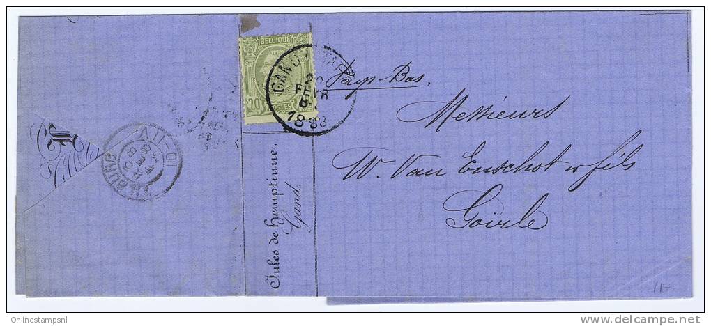 België:   Vouwbrief  Antwerpen  -> Goirle   1888,  OBP 47 - 1884-1891 Leopold II