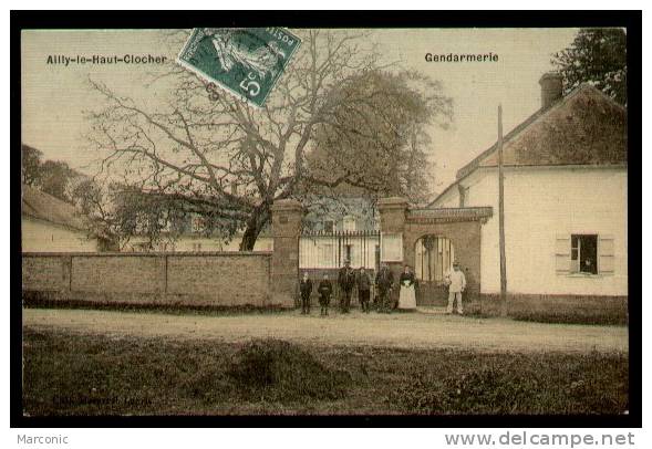 80 - AILLY LE HAUT CLOCHER -  Gendarmerie  -  1909 - Ailly Le Haut Clocher