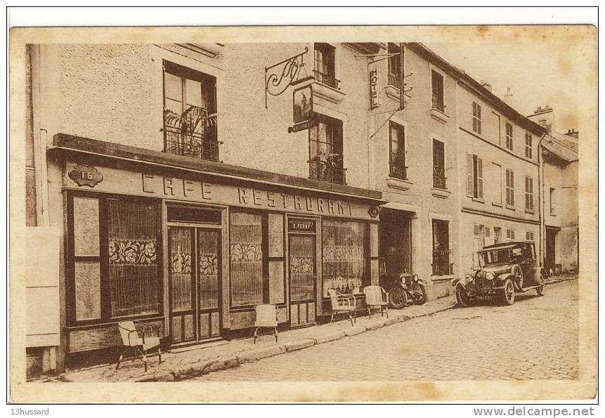 Carte Postale Ancienne Luzarches - Hôtel Saint Damien. E Ferry - Luzarches