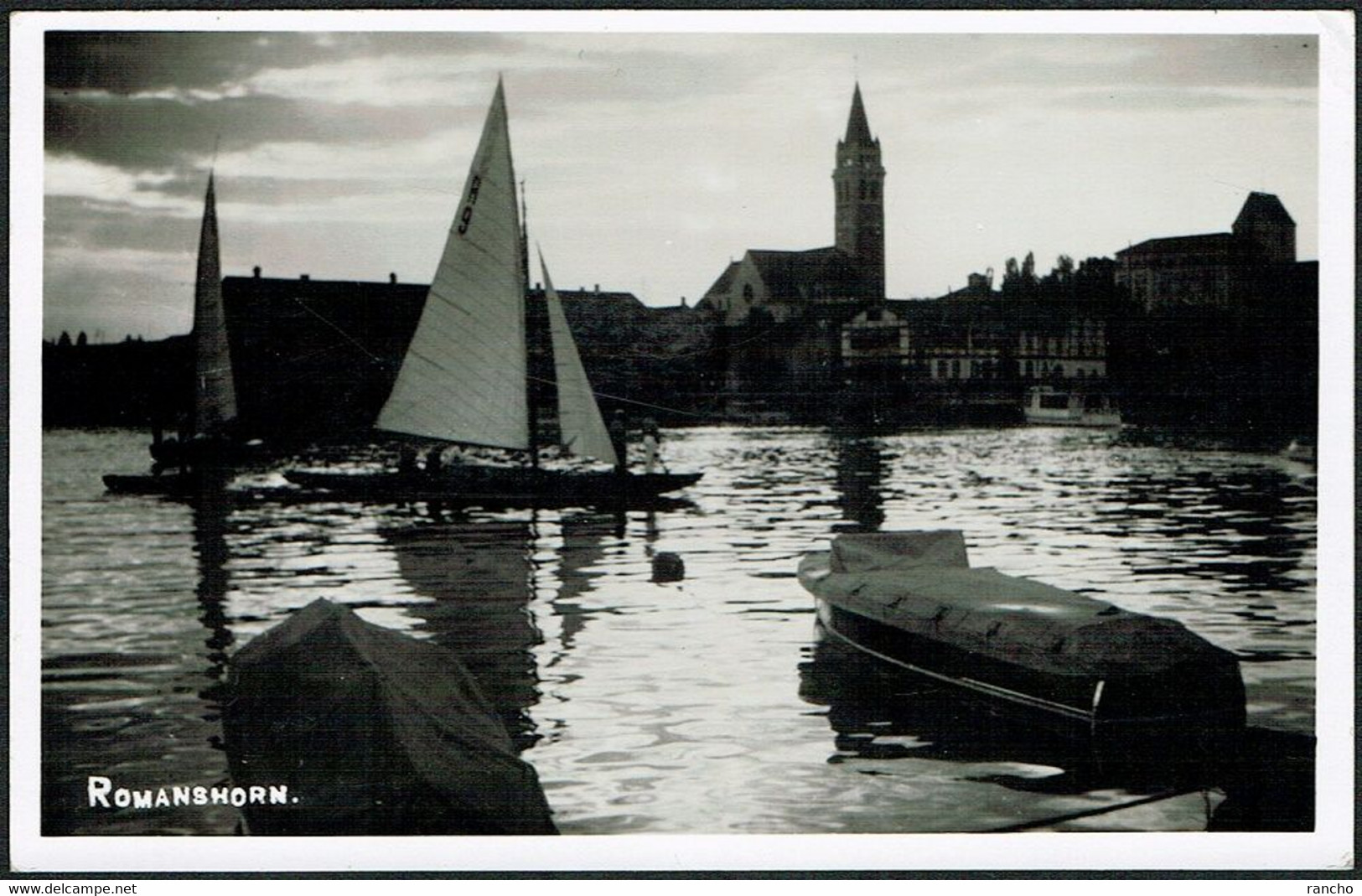 SUISSE PHOTO-HAUS. 19.8.1941. ROMANSHORN . GENEVE . VARIETE . LIGNE EN BAS DU TIMBRE .. - Abarten