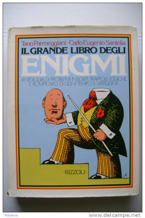 PEP/12 Parmeggiani-Santelia IL GRANDE LIBRO DEGLI ENIGMI Rizzoli 1975/GIOCHI ROMPICAPO - Games