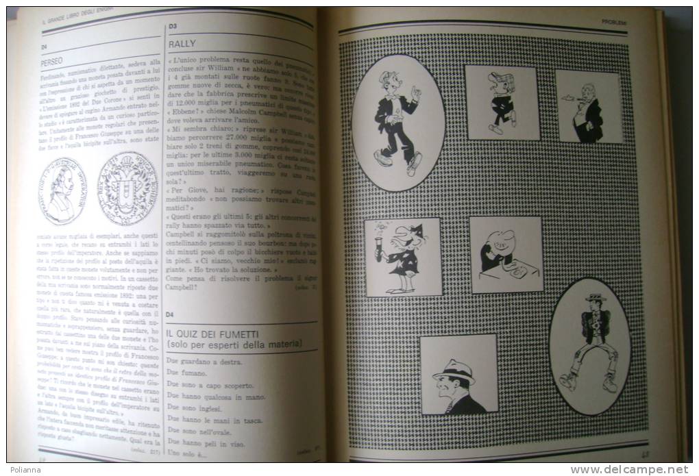 PEP/12 Parmeggiani-Santelia IL GRANDE LIBRO DEGLI ENIGMI Rizzoli 1975/GIOCHI ROMPICAPO - Spelletjes