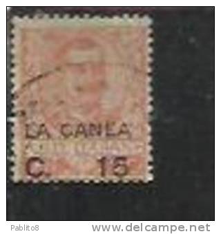 LA CANEA 1905 ITALY OVERPRINTED SOPRASTAMPATO D´ITALIA  15 CENT. TIMBRATO USED - La Canea