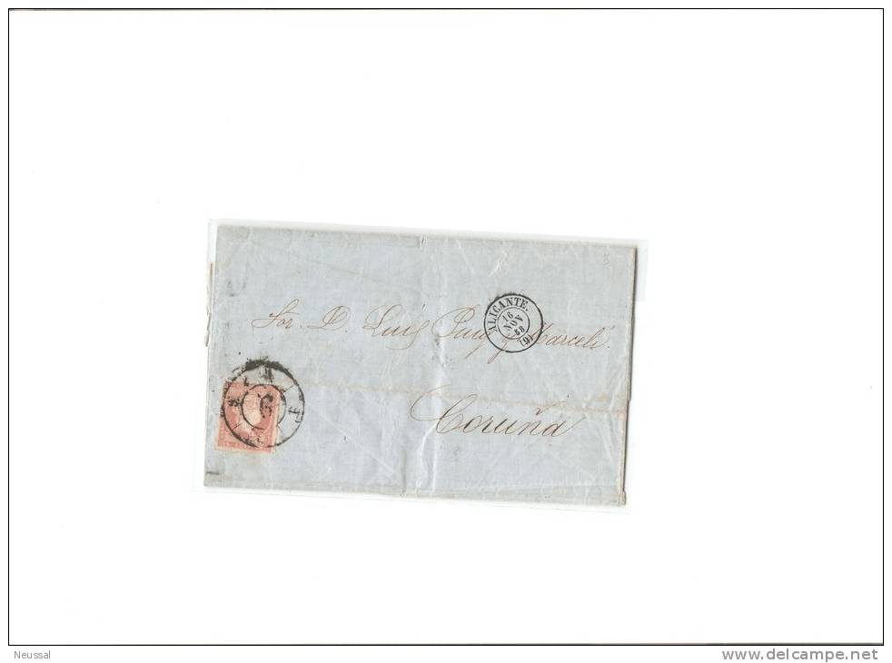 Carta Matasello  Alicante - ...-1850 Prefilatelia
