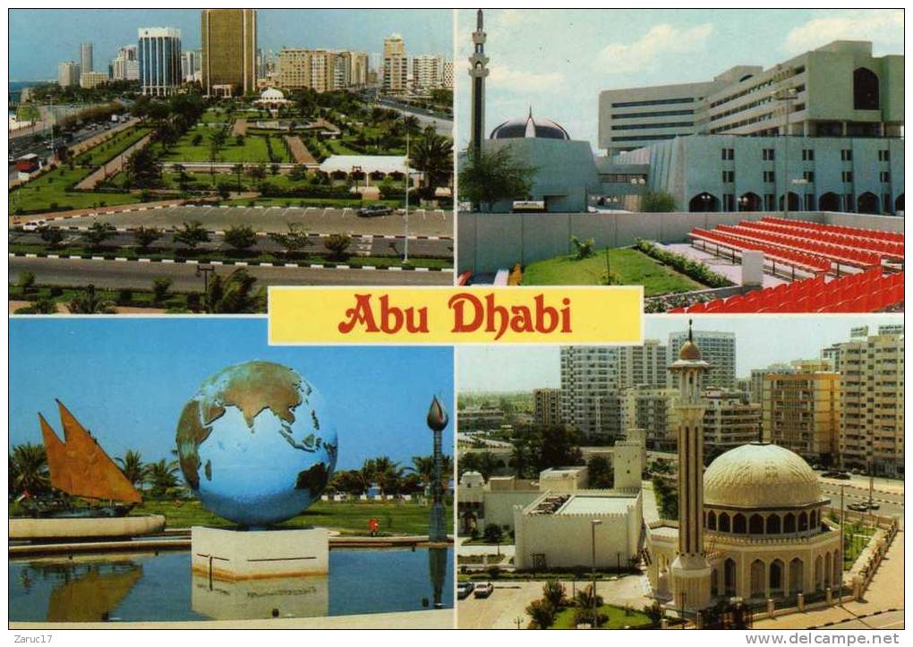 Carte Postale EMIRATS ARABES UNIS ABU DHABI Multi Vues - Ver. Arab. Emirate