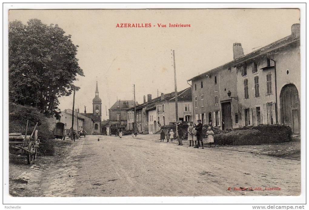 54-AZERAILLES-Vue Intérieure- Animée-enfants, Adultes- Cpa1914 - Sonstige & Ohne Zuordnung