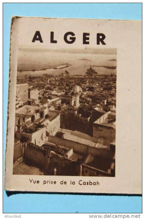 30/12/1949 lettre de Hussein-dey Alger + mini cartes postales multi vues pour Saint Didier au mont d´or Rhone 69