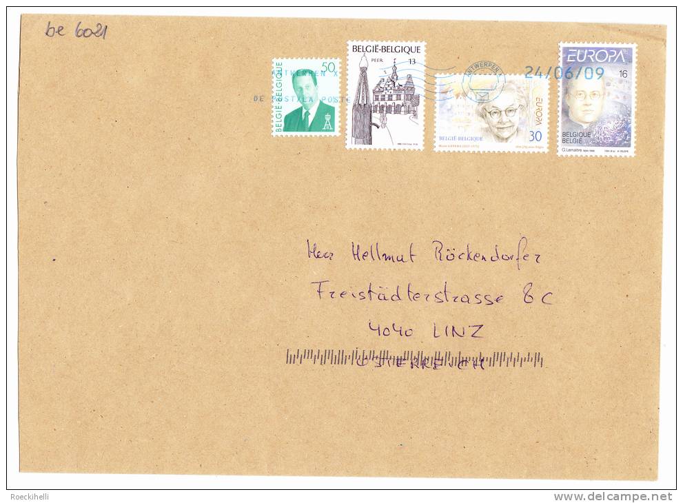 24.06.2009  -  Bedarfsbeleg, Gelaufen Von Hasselt  Nach Linz / Österreich - Siehe Scan  (be 6021) - Briefe U. Dokumente