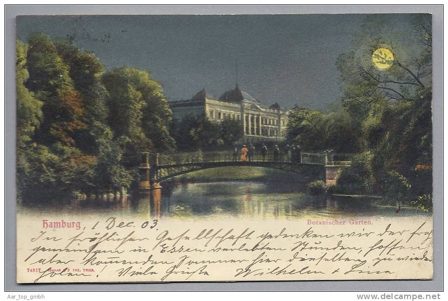 DE Ham Hamburg 1903-12-01 Foto Botanischer Garten #74817 - Harburg