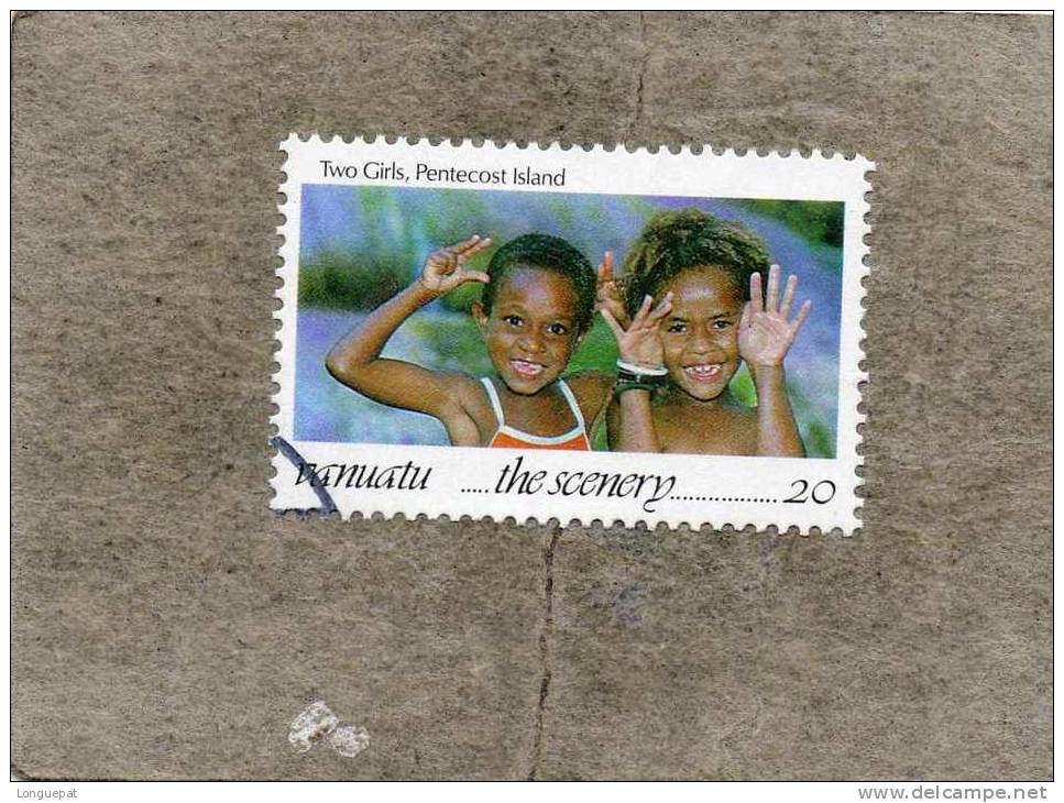 VANUATU : Paysage De Vanuatu : Fillettes De L´Île Pentecôte - Enfants - Vanuatu (1980-...)