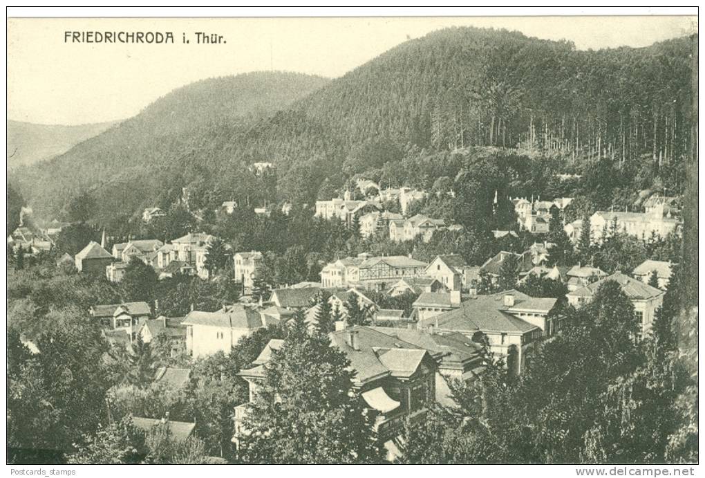 Friedrichrda, Gesamtansicht, Um 1910/20 - Friedrichroda