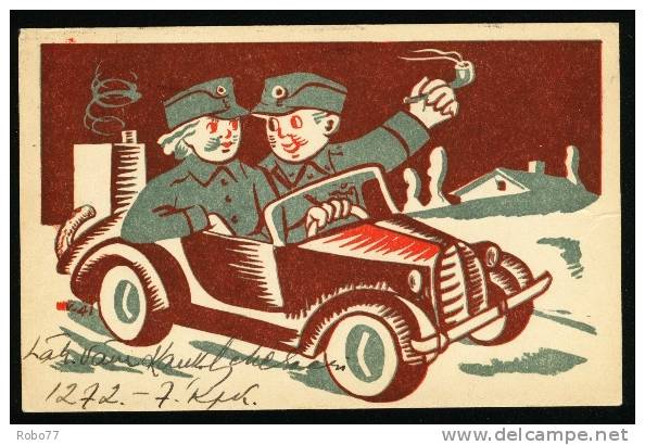 1942 Finland Postcard.  Feldpost, Fieldpost, Military. Kenttäpostia. (Q08017) - Militaires