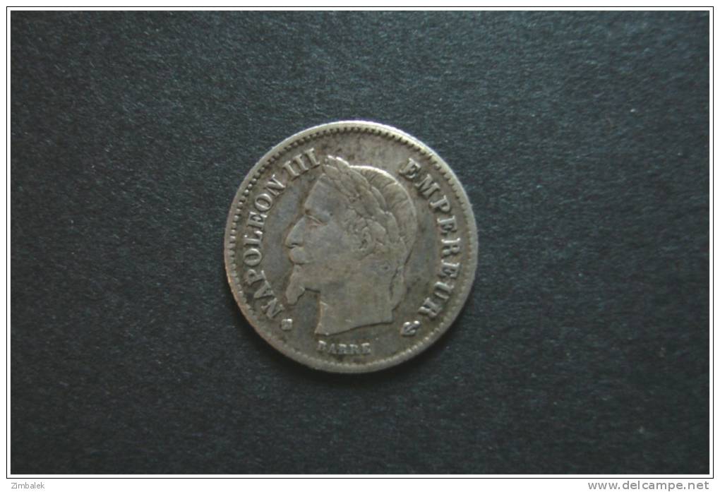 NAPOLEON III - 20cts 1867BB - 20 Centimes