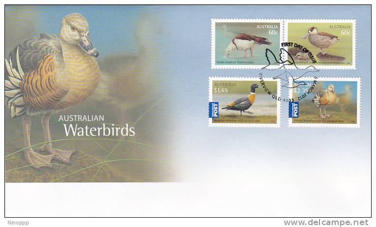 Australia 2012 Waterbirds  FDC - FDC