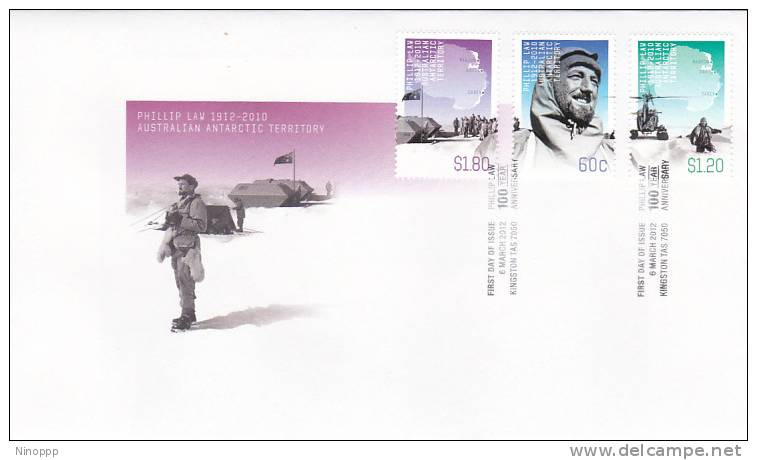 Australian Antarctic Territory 2012 Phillip Law   FDC - Other & Unclassified