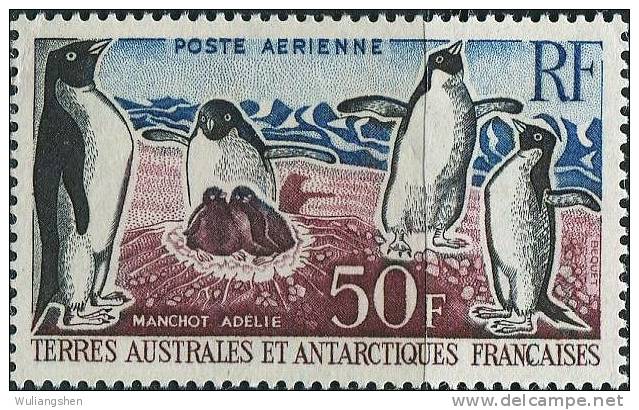 FN0485 TAAF 1963 Penguin 1v MLH - Usati