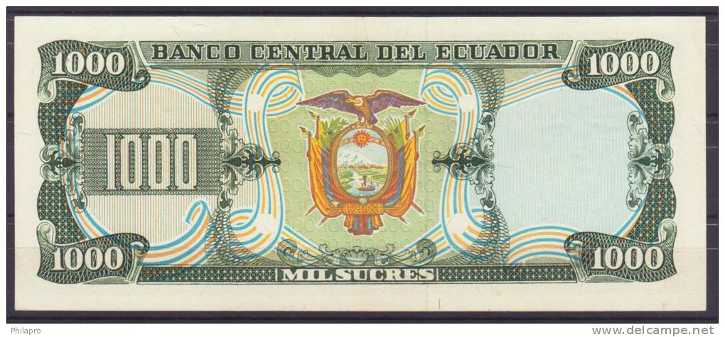 EQUATEUR  1000 SUCRES  1986   UNC   Réf 519 - Ecuador