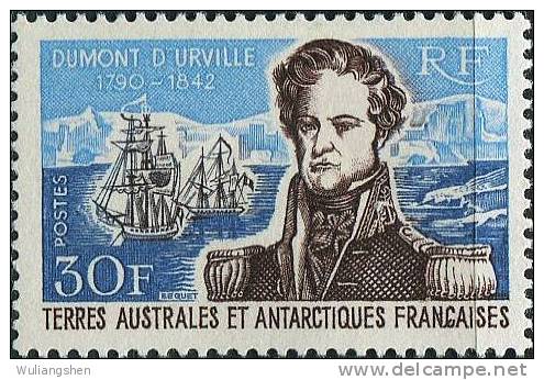 FN0496 TAAF 1968 Admiral Antarctic Expedition 1v MLH - Gebraucht