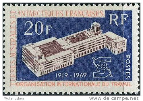 FN0502 TAAF 1970 Labour Union Headquarters 1v MLH - Used Stamps