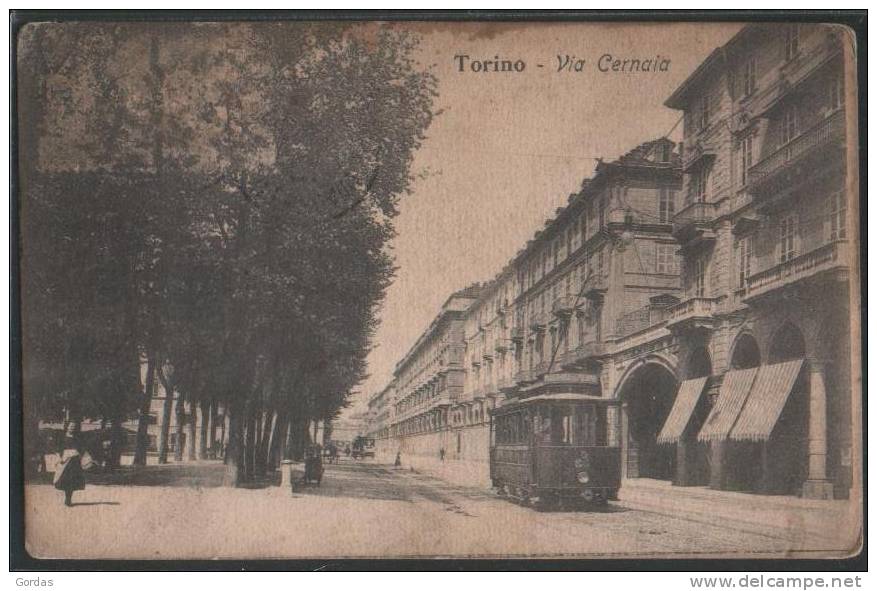 Italy - Torino - Via Cernaia - Strassenbahn - Tram - Tramway - Transport