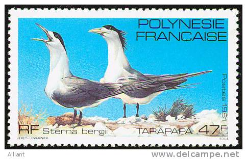 Polynésie Française. French Polynesia. 1981. Sterne Huppée (Thalasseus Bergii)  ** - Mouettes