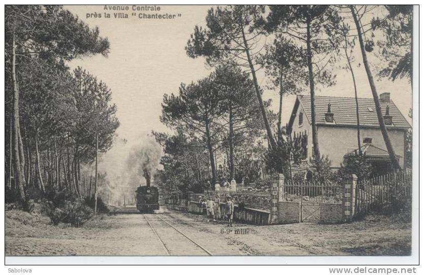 Saint Brévin Près De La Villa Chantecler Carte Légèrement Coupée Locomotive - Saint-Brevin-les-Pins