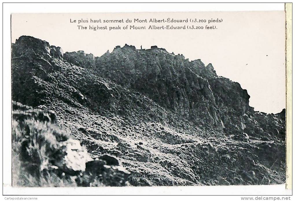 PAPOUASIE Papua Nouvelle Guinée Mont ALBERT EDOUARD Plus Haut Sommet Highest Peak 1910s Missionnaires Issoudun CPDOM - Papua New Guinea