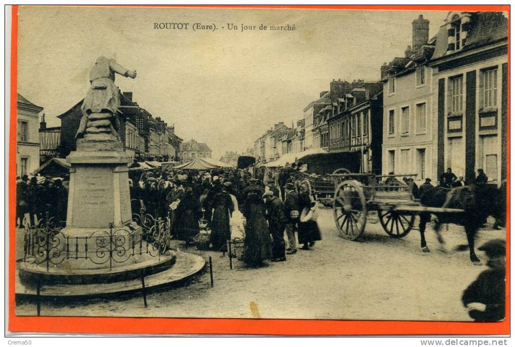 27 - ROUTOT - Un Jour De Marché - Routot