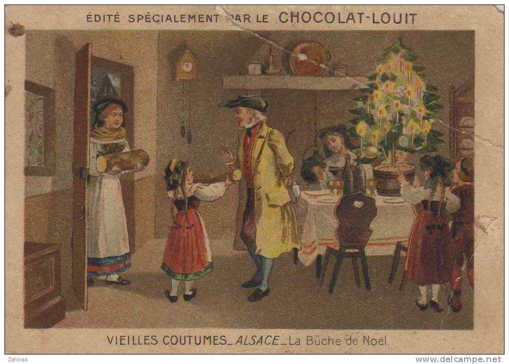 Vieilles Coutumes  - Alsace - La Buche De Noèl - Sapin De Noèl - Louit