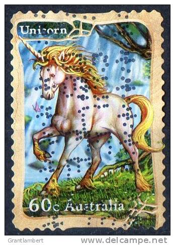 Australia 2011 Mythical Creatures 60c Unicorn Self-adhesive Used - Gebraucht