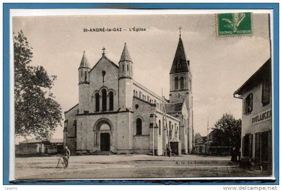 38 - SAINT ANDRE Le GAZ -- L'Eglise - Saint-André-le-Gaz
