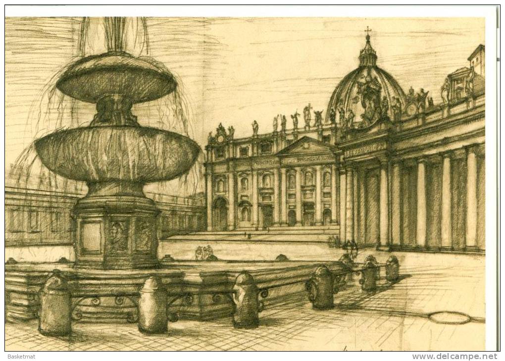 VATICAN ENTIER POSTAL FONTAINE PIAZZA S.PIETRO - Enteros Postales