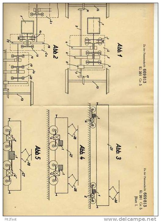 Original Patentschrift -  AEG In Berlin , 1936 ,  Antrieb Für Triebfahrzeuge !!! - Macchine