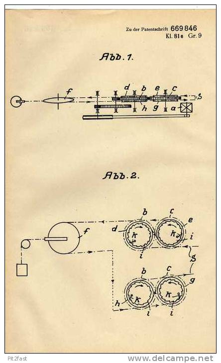 Original Patentschrift - E. Varenkamp In Gallinchen B. Cottbus , 1935 , Antrieb Für Treibscheiben , Maschinenbau !!! - Tools