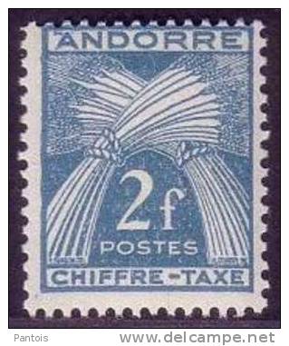 Andorre Taxe N° 26 * - Unused Stamps