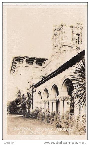 NATURAL HISTORY MUSEUM SAN DIEGO CALIFORNIA  5391 (CARTE PHOTO) - San Diego