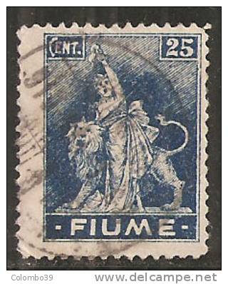 Fiume Allegorie E Vedute - 25 C. Usato - Fiume & Kupa