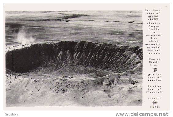 SECTIONAL VIEW OF METEOR CRATER (CANYON DIABLO IRON) ARIZONA 8086 - Sonstige & Ohne Zuordnung