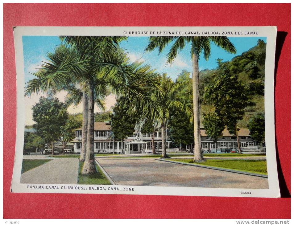 Panama--     Clubhouse  Balboa  Canal Zone ---- Not Mailed--   Vintage Wb ---   ---  Ref 457 - Panama