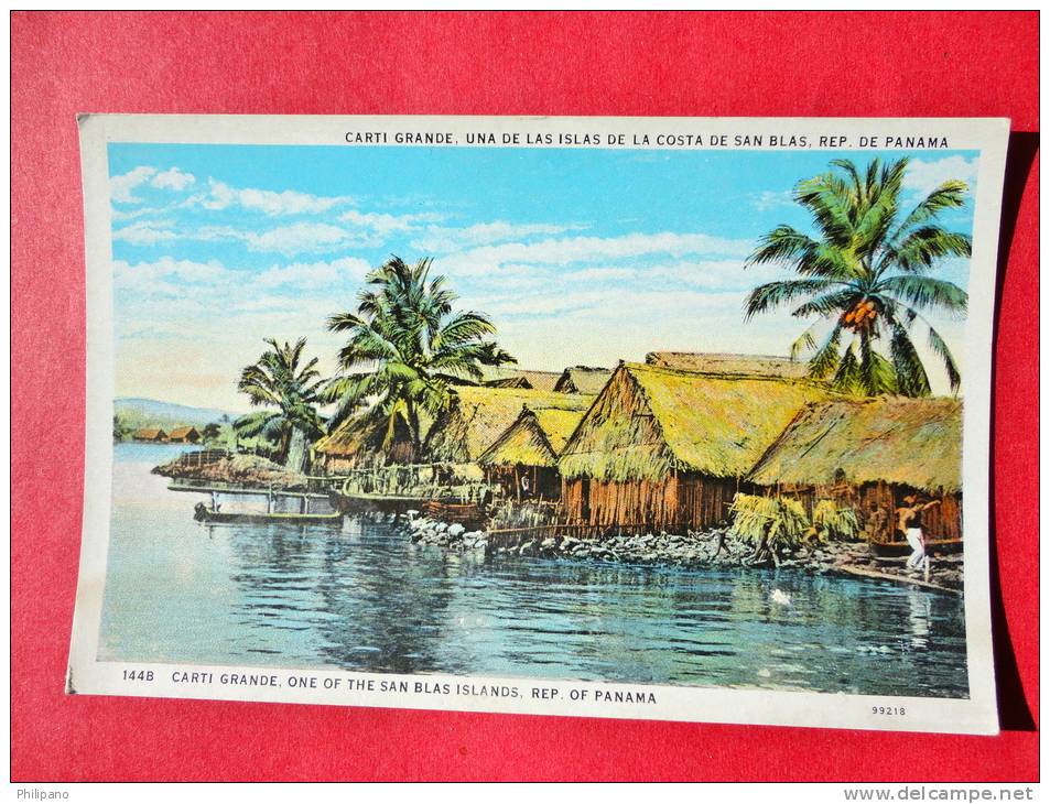 Panama--   Carti Grande One Of The San Blas Islands ---- Not Mailed--   Vintage Wb ---   ---  Ref 457 - Panama