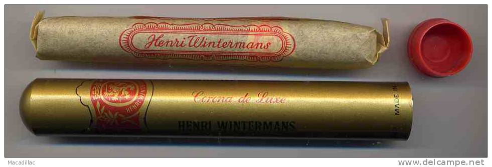 Etui Henri WINTERMANS Corona De Luxe Avec Son Cigare - Zigarrenetuis