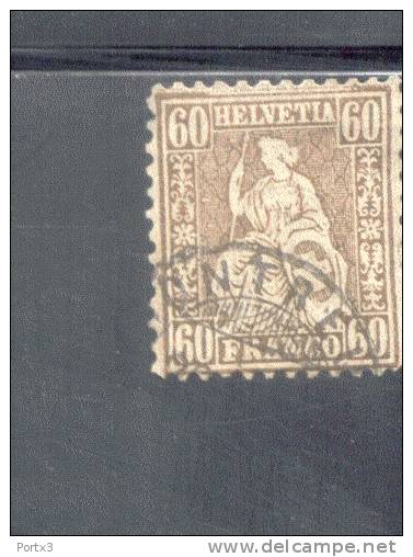 CH# 27 Sitzende Helvetia   Gestempelt - Used Stamps