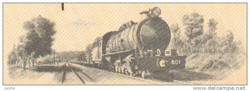 Compagnie Des Chemins De Fer  "KDL" Katanga-Dilolo-Léopoldville - 1952 - Bahnwesen & Tramways