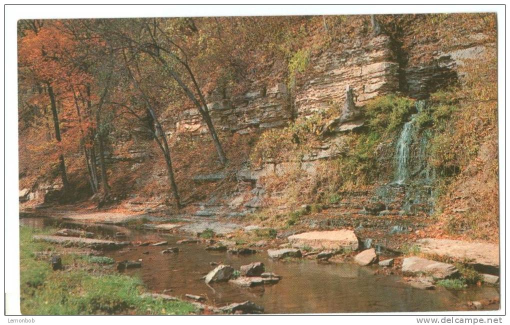 USA, Buelah Falls, In The Picnic Grounds Of Spook Cave, Near McGregor, Iowa, Unused Postcard [P8292] - Sonstige & Ohne Zuordnung