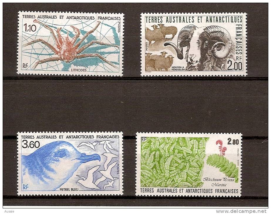 T.A.A.F Terres Australes 1989 Yvertn° 140- 43 *** MNH Cote 4,60 Euro Faune Et Flore - Unused Stamps