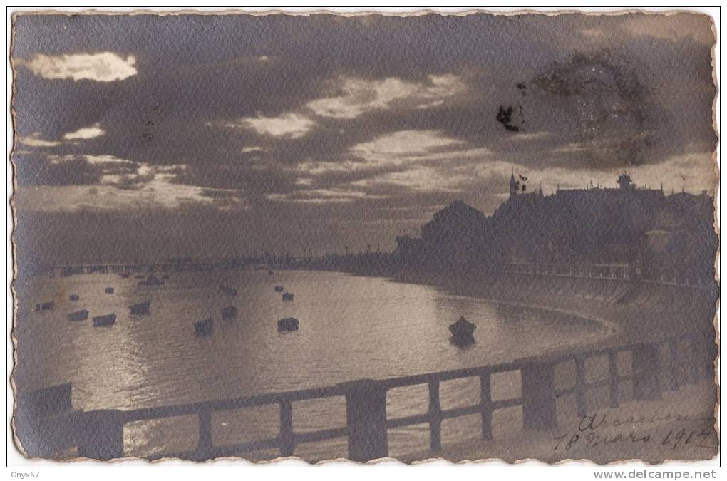 Carte Postale Photo D´ARCACHON - Vue Prise Sur Bord De Mer -  (  Le 18 Mars 1917 ) - Arcachon