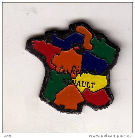 - PIN´S - Régions  RENAULT - Carte De France - K6 Paris - - Renault