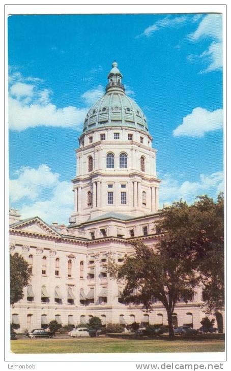 USA, State Capitol, Topeka, Kansas, 1950s Unused Postcard [P8299] - Topeka