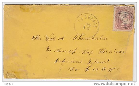 1860 USA Cover, Civil War. Feldpost, Fieldpost, Military.  War South Against North. (Q10207) - Poststempel