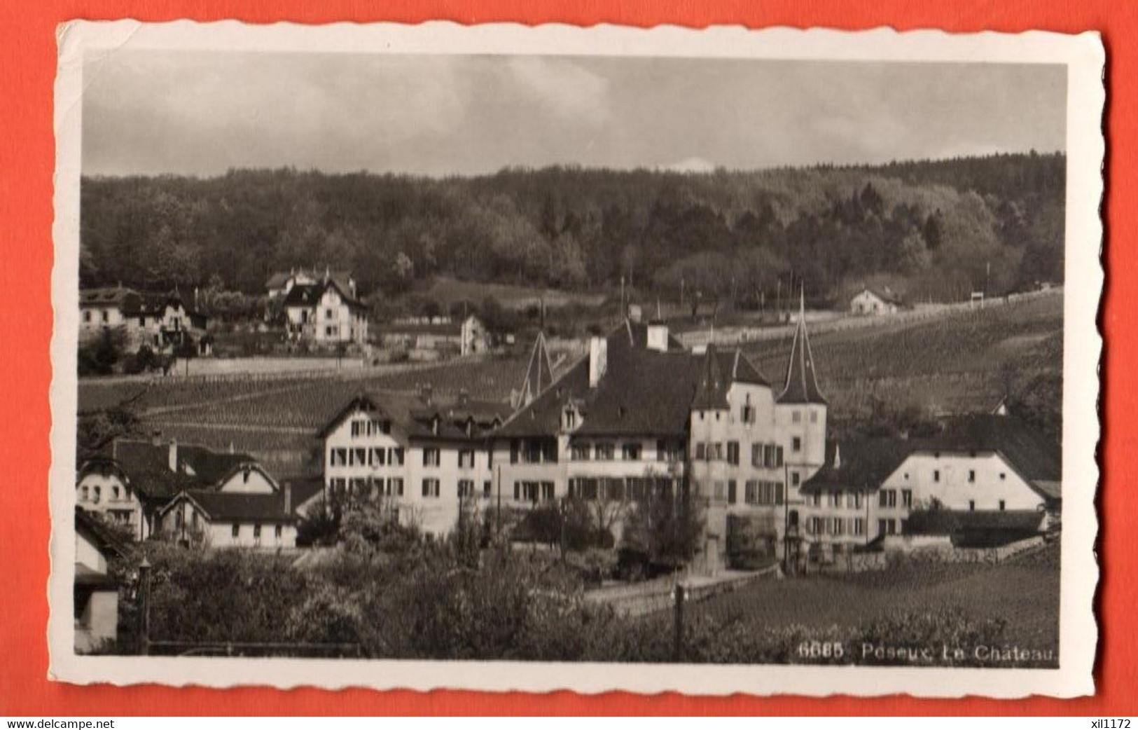 X0731 Peseux Le Château Vue Générale.Non Circulé. Perrochet Phototypie 6685 - Peseux